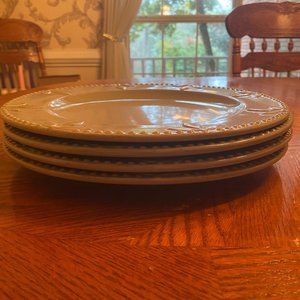 Set of 4 Sorrento Debby Segura Designs for Signature Housewares Dinner Plates